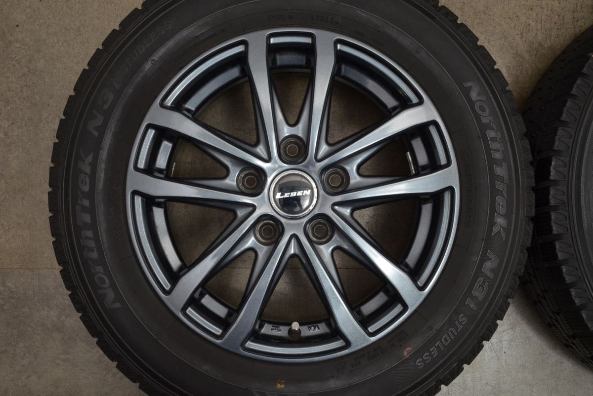ノア ヴォクシーなどに LEBEN 15in 6J 53 PCD114.3 ノーストレック N3i 195 65R15 エスクァイア ステップワゴン プレマシー アクセラ FFCRYSTALESIA_COM