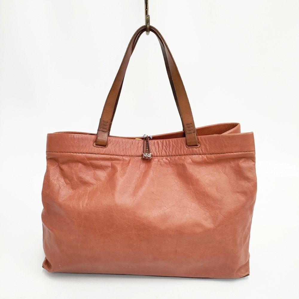 HENRY CUIR イタリア製 ビーズ付き レザートートバッグ 革 犬 刺繍 トートバッグ ブラウン レディース アンリークイール【中古】5-0808G◎ HENRY CUIR イタリア製 ビーズ付き レザートートバッグ 革 犬 刺繍