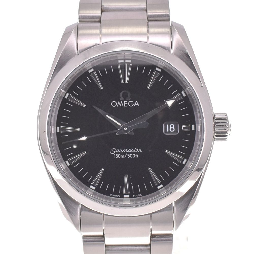 オメガ OMEGA 2518.50 シーマスター アクアテラ 150m デイト クォーツ メンズ I 142523