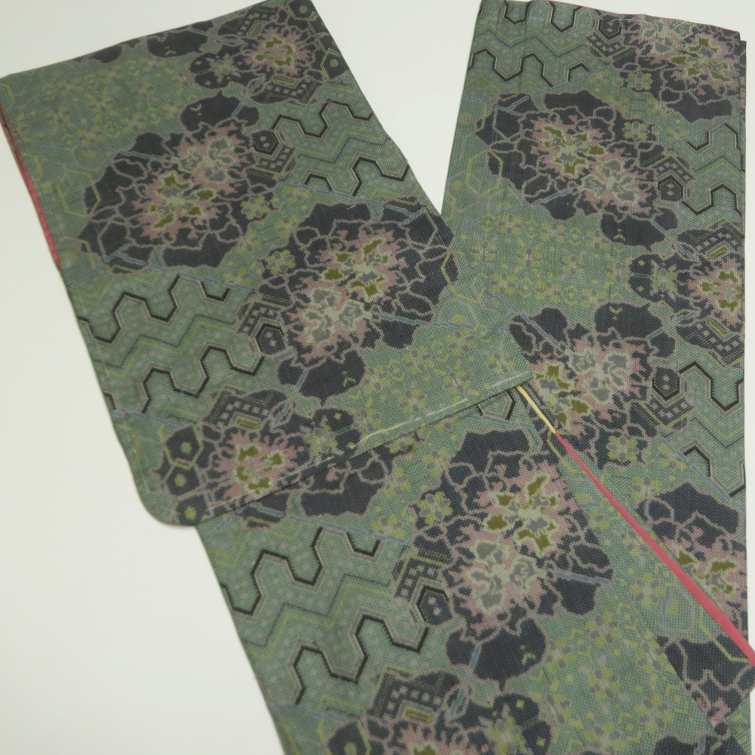 京の水墨画1人で着られる浴衣5点セットゆかたしわへこ帯下駄着付け本