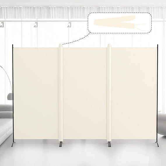 【在庫処分】Kokorona パーテーション 間仕切り 3連 カバーストリップ付き 高さ180cm 幅260cm 衝立パーテーション スクリーン 折りたたみ 布タイプ 屏風 目隠し 区切り 衝立 軽量 オフィス 事務所 