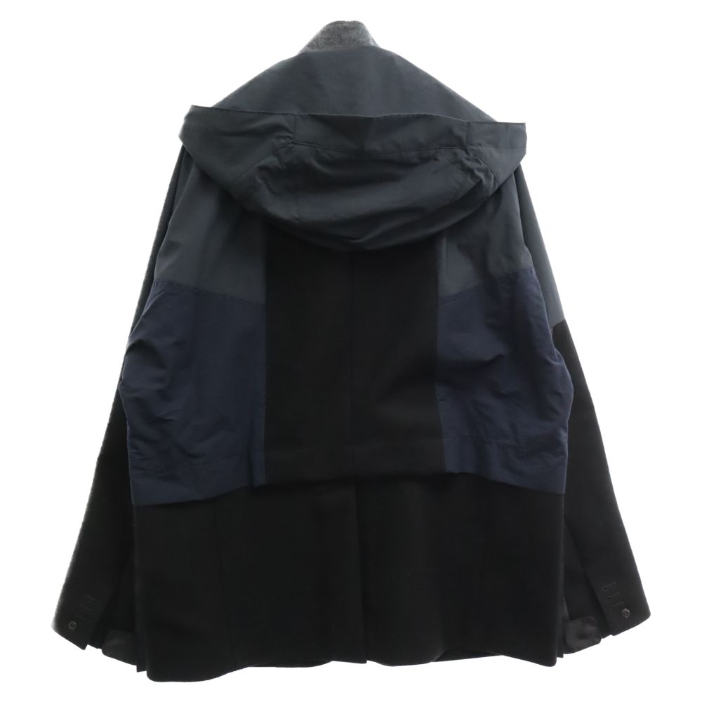 Sacai (サカイ) 21AW Wool Melton Jacket 再構築 ドッキングウール 