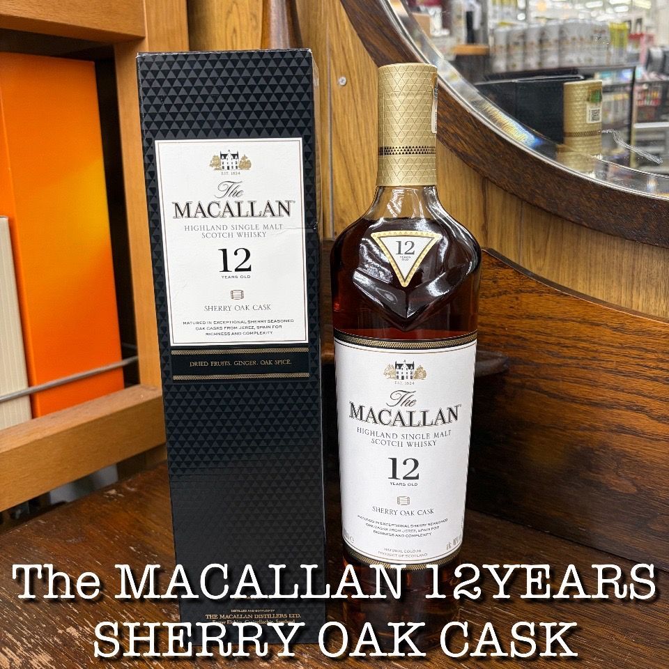 古酒】【アンティークラベル】MACALLAN 12年 シングルモルトウイスキー