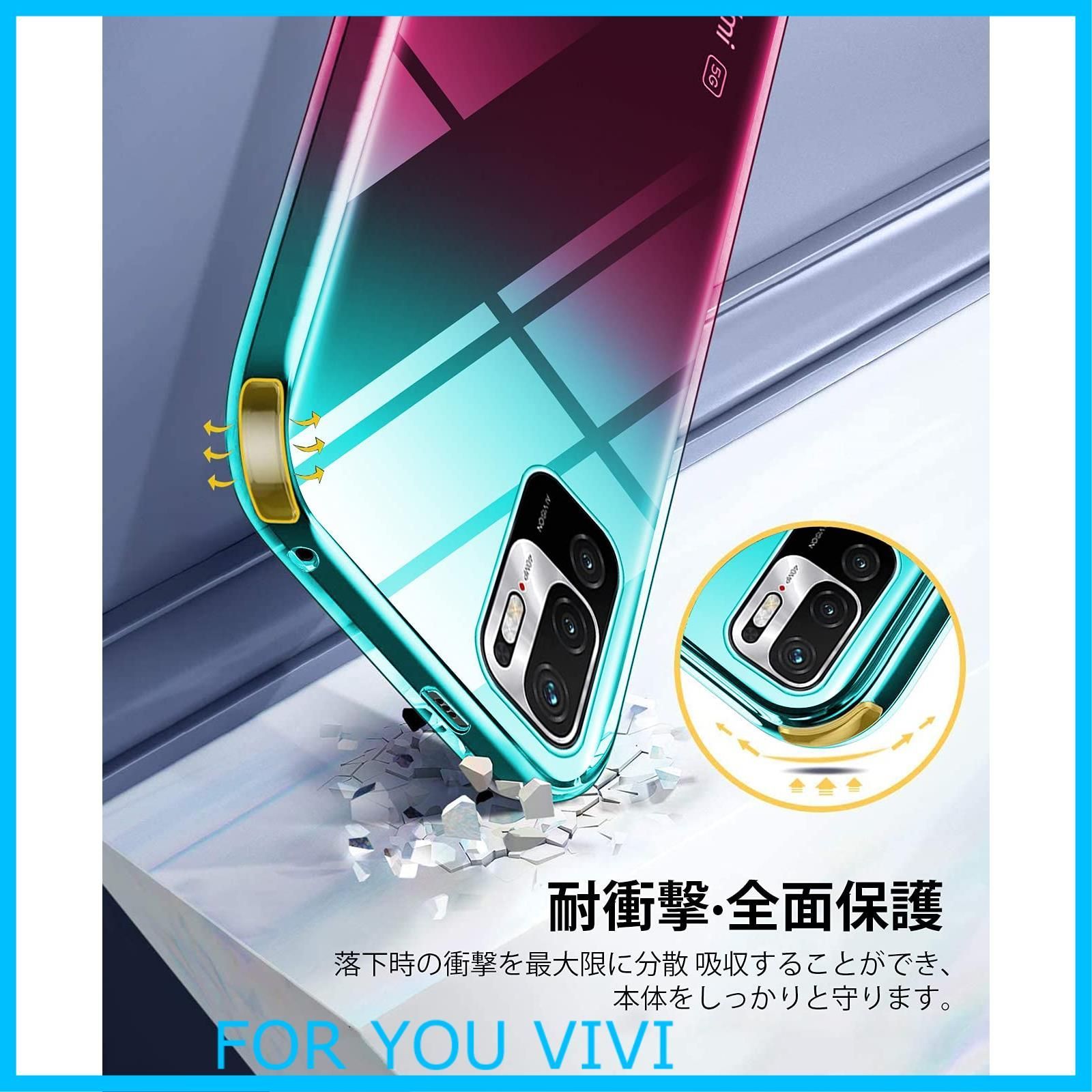 Redmi Note 10 JE 本体 クリアケース付き Redmi Note 10 JE XIG02 TPU