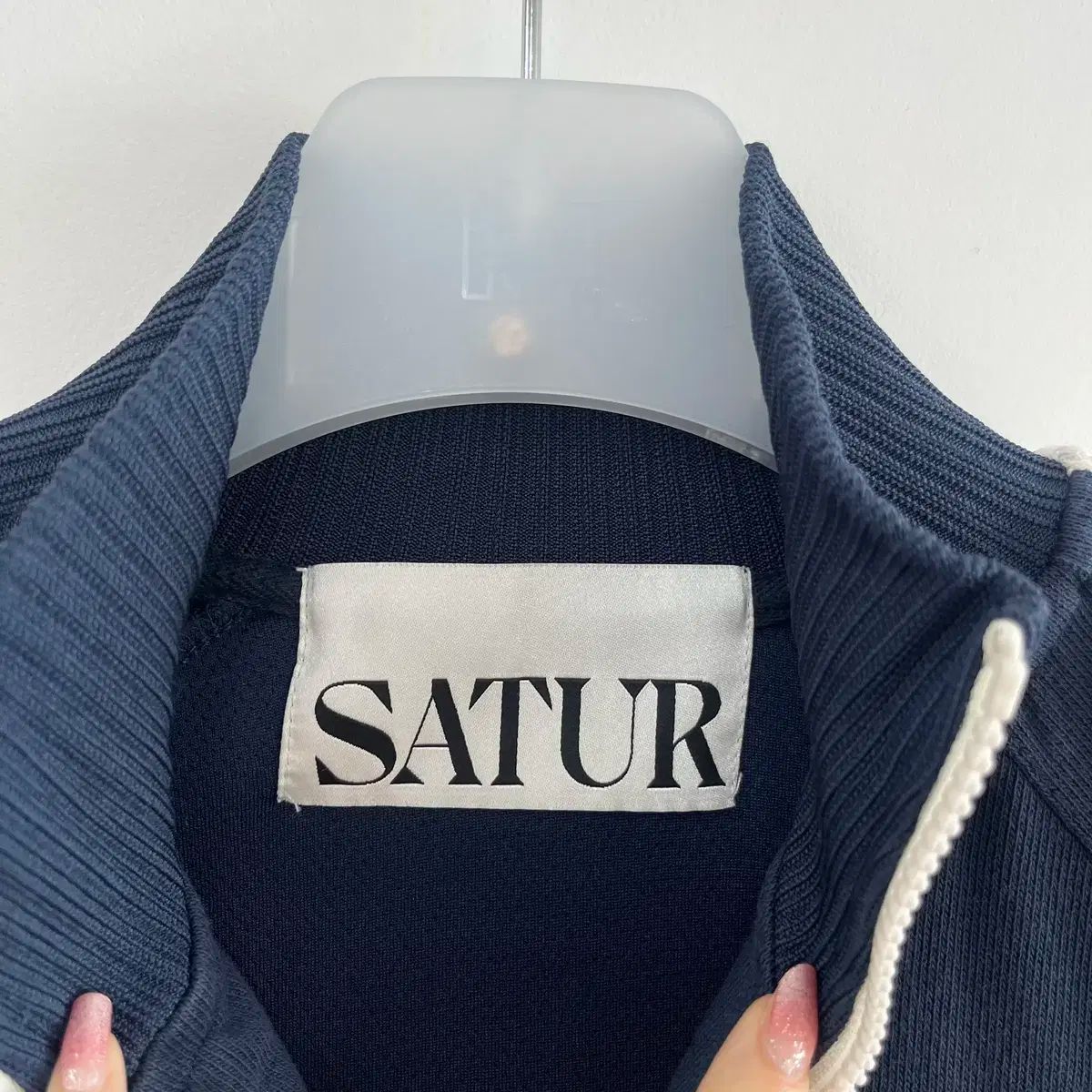 SATUR 水 ロートン [すべて] デイ ネイビー トラック ジップ