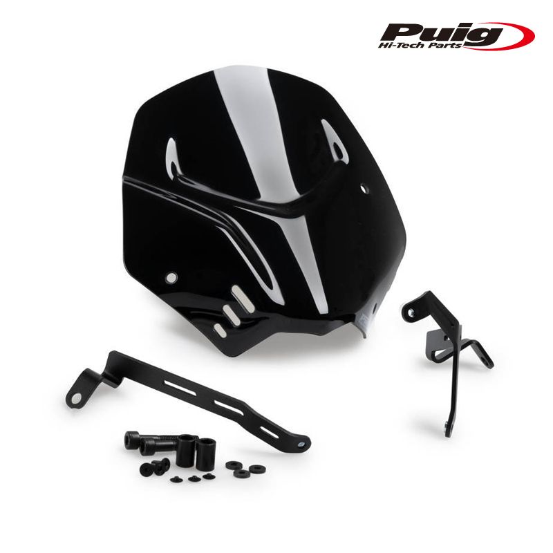 Puig 21580N WINDSHIELD NEW GENERATION SPORT [BLACK] DUCATI