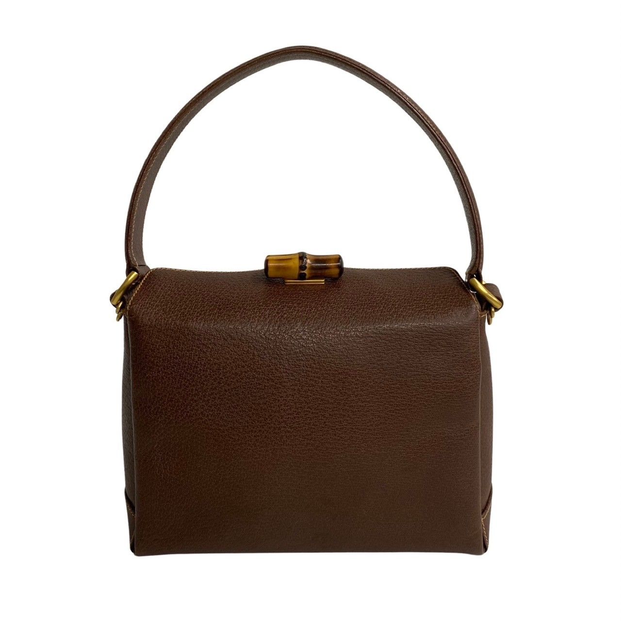 GUCCI オールドグッチ ハンドバッグ バンブー ブラウン　茶レザー GUCCI オールドグッチ ハンドバッグ バンブー レザー ブラウン