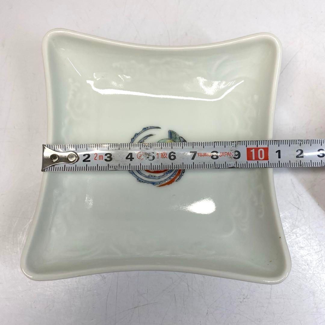 12代　酒井田柿右衛門　角皿5枚　幅10.5㎝　東な6-0505② 12代 酒井田柿右衛門 角皿5枚 幅10.5㎝ 東な6-0505② - メルカリ