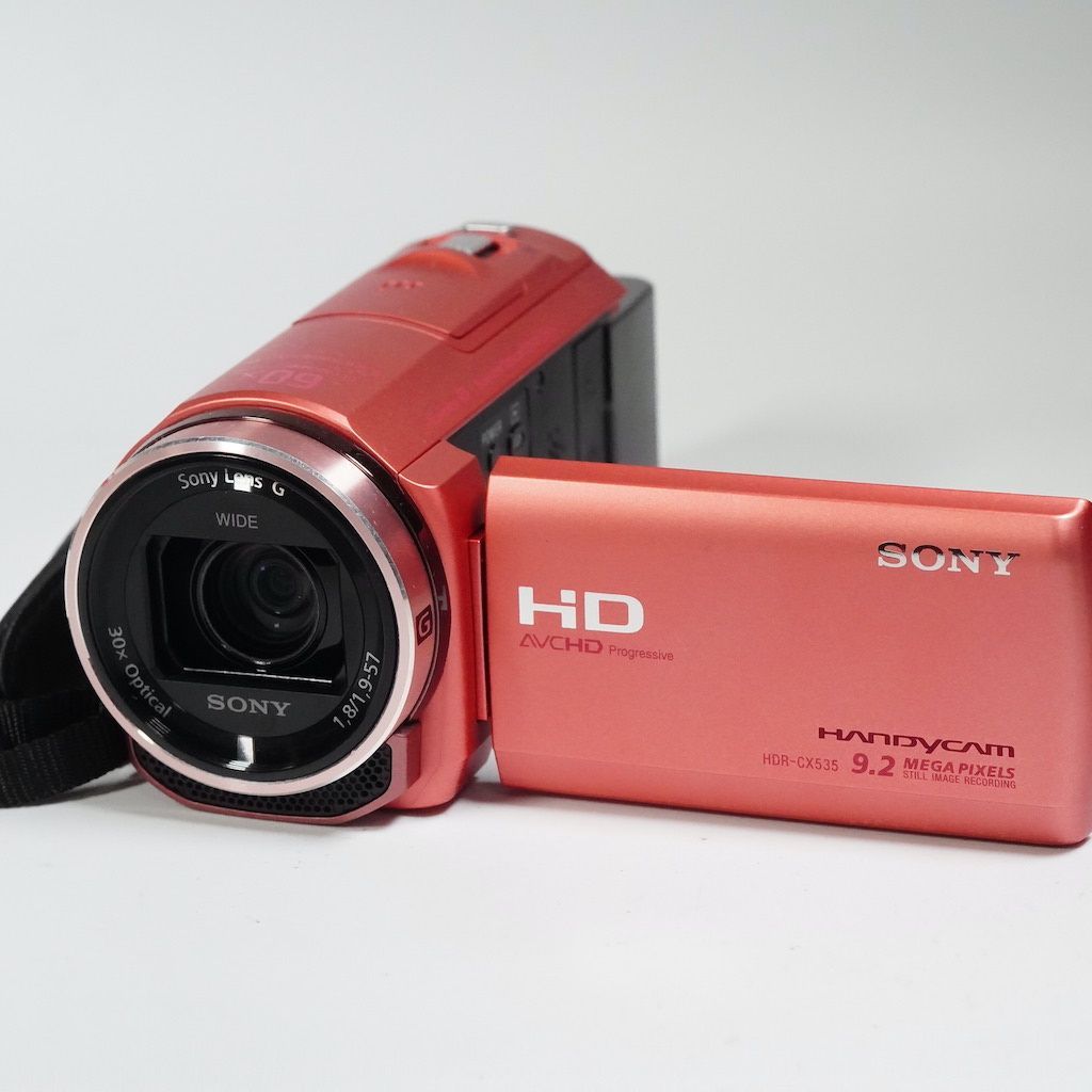 【美品】SONY HANDYCAM HDR-CX535 ピンク SONY HDR-CX535 P HandyCam Pink Video Camera Internal Memory