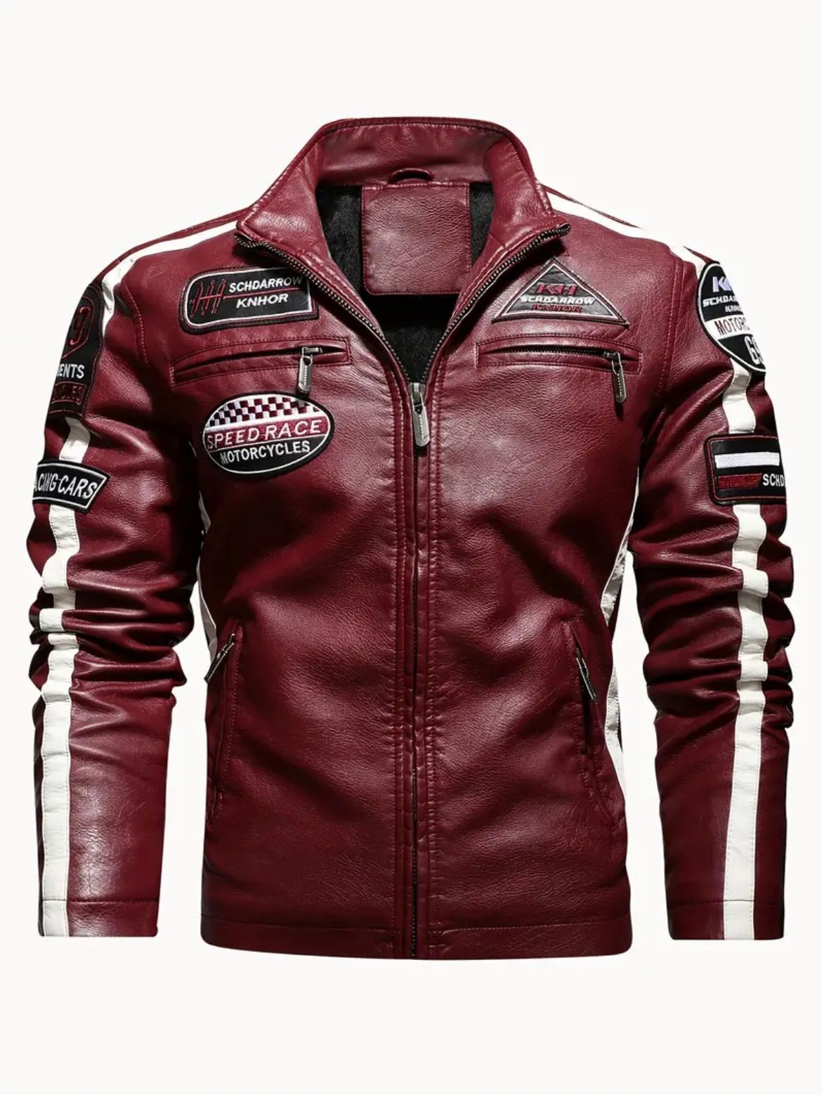 ジャケット バイクジャケット メンズ フェイク バイク用品 バイク ツーリング アウトドア アウトドア用品 ドライブ ライダース ジャケット 春 秋 冬 レトロ スタンドカラー ジップアップ プ