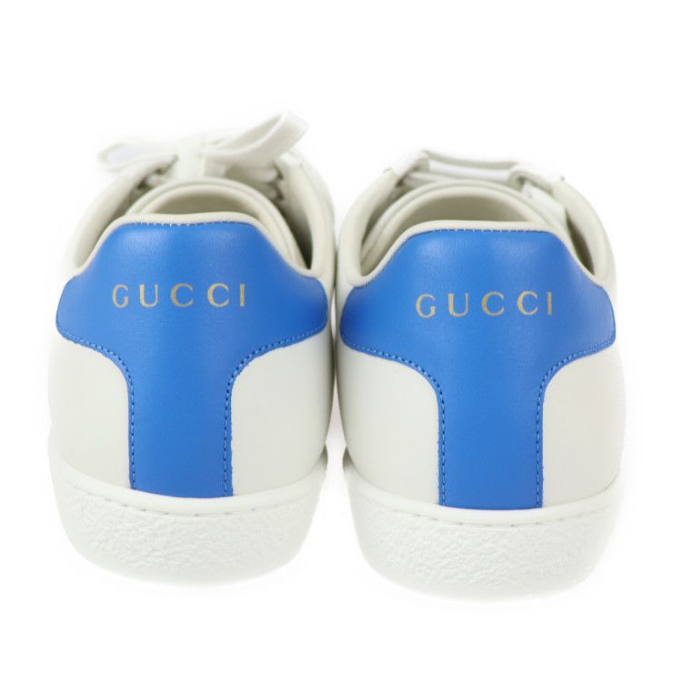 GUCCI グッチ Ace エース スニーカー 649400 レザー ホワイト ブルー