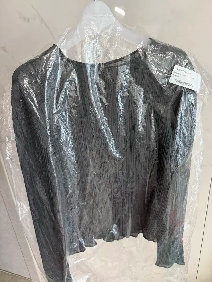  lfm プリーツ トップス cotton crease top 長袖 シャツ ブラウス