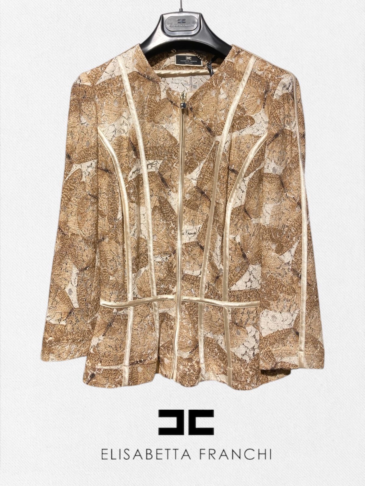 新作エリザベッタフランキ ELISABETTA FRANCHI ジャケット40サイズ 