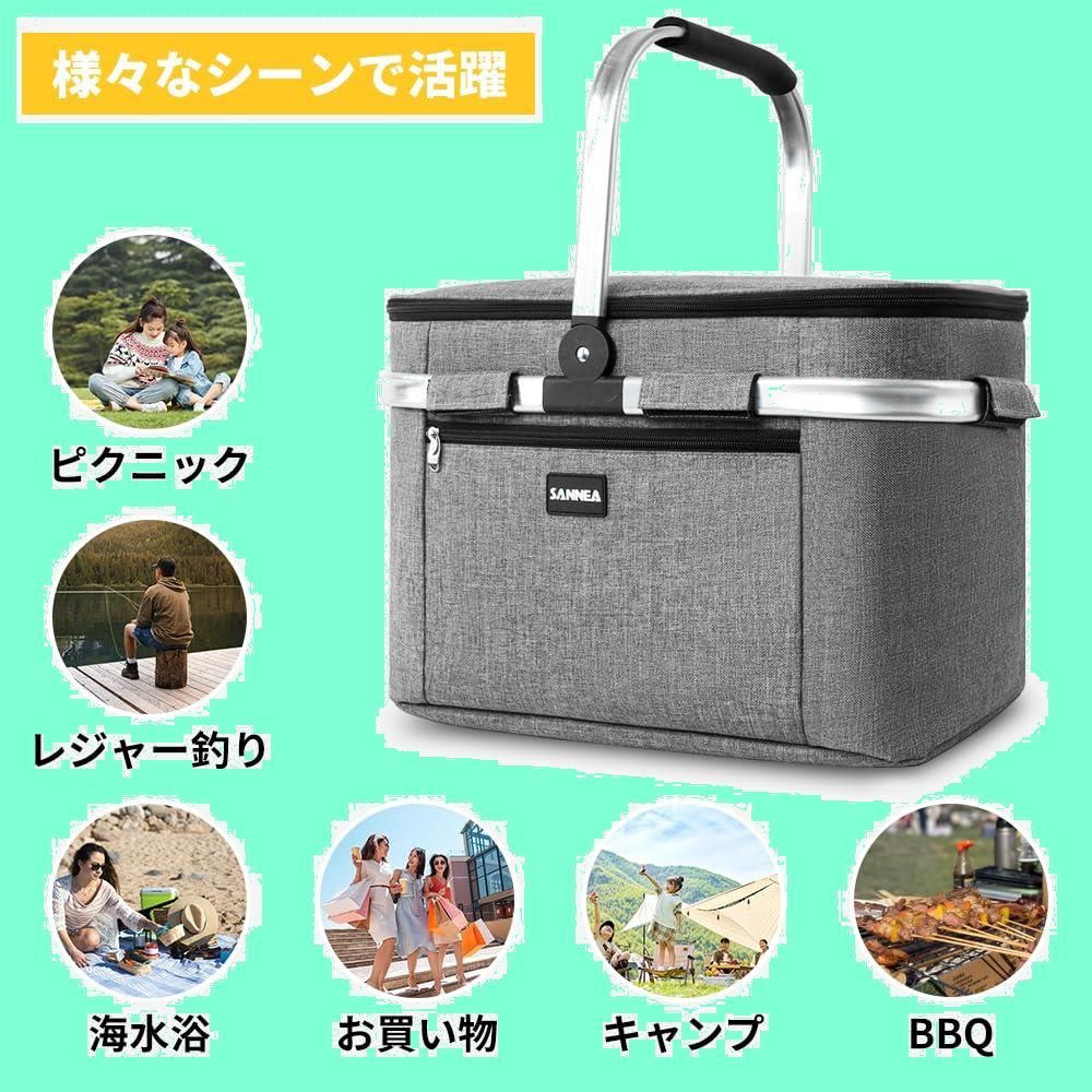 折りたたみ 保温 保冷 バッグ ピクニック キャンプ BBQ 軽量 大容量 