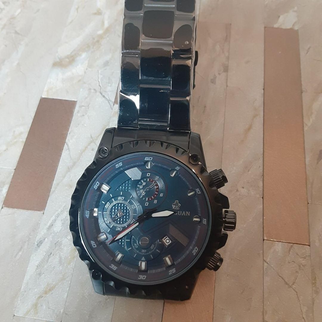 T123 新品 デュアル クロノグラフ WEIGUAN 腕時計メンズ 盤青