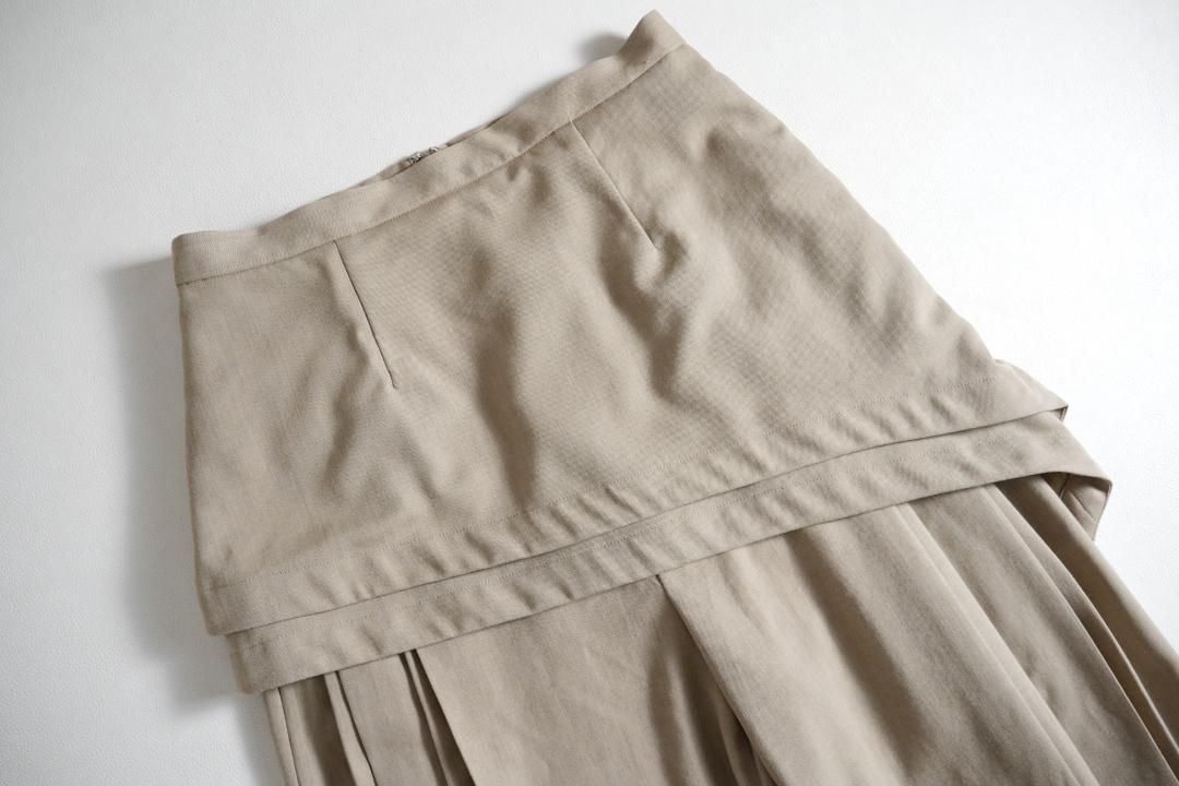 レイヤードプリーツパンツ