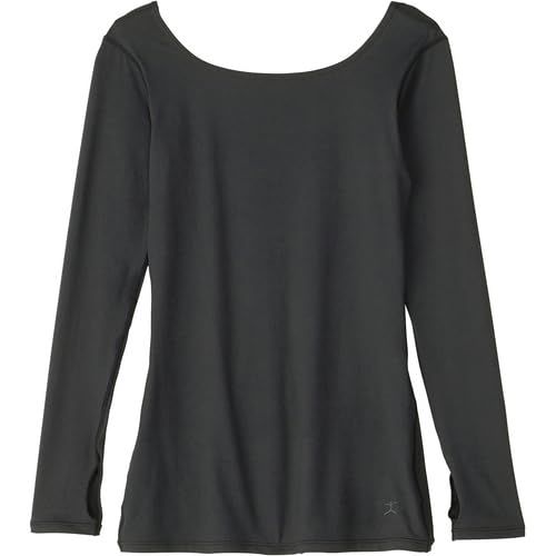 【新品・5営業日で発送】DANSKIN(ダンスキン) BL_L／S_STRETCH_TOP (DA724100) 色 : ブラック サイズ : M 