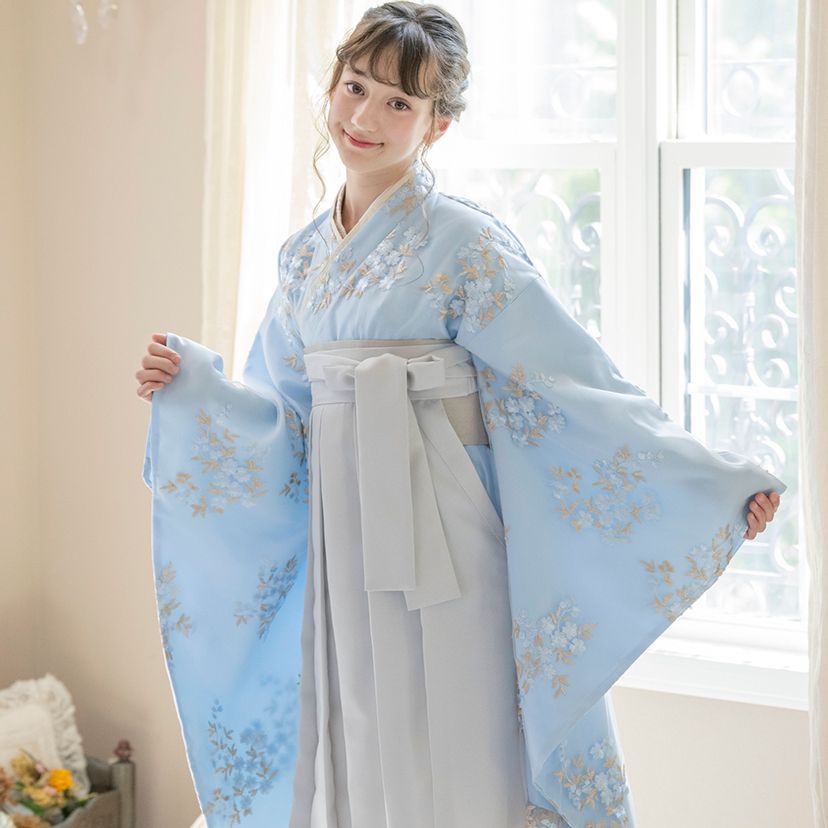 新品未使用 キャサリンコテージ 袴セット 160cm 水色 - 和服