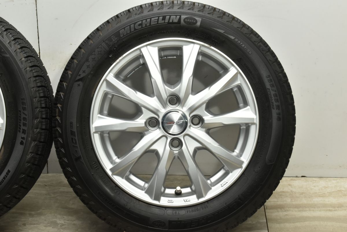 【送料無料】ジョーカー 14in 5.5J +38 PCD100 ミシュラン X-ICE XI3 165/65R14 ルーミー パッソ ジャスティ デリカD:2 ソリオ ブーン