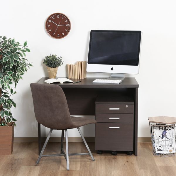 デスク2点セット BR ブラウン 組立品 MARWIL-DEMENAGEMENTS_CH