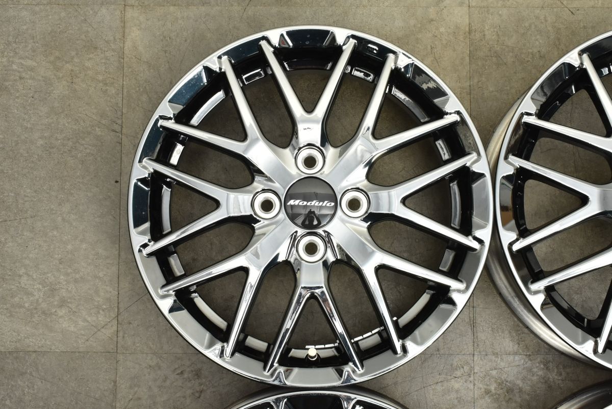美品】Modulo MS-034 15in 4.5J +45 PCD100 4本セット ブラック
