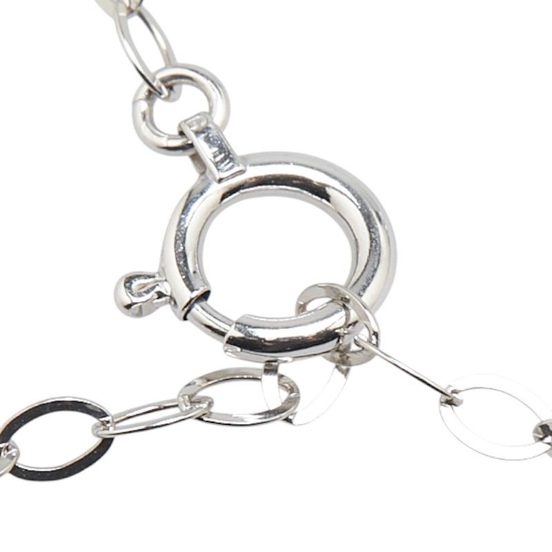 K18WG ホワイトゴールド アンクレット アンクルブレスレット 【1-0208645】