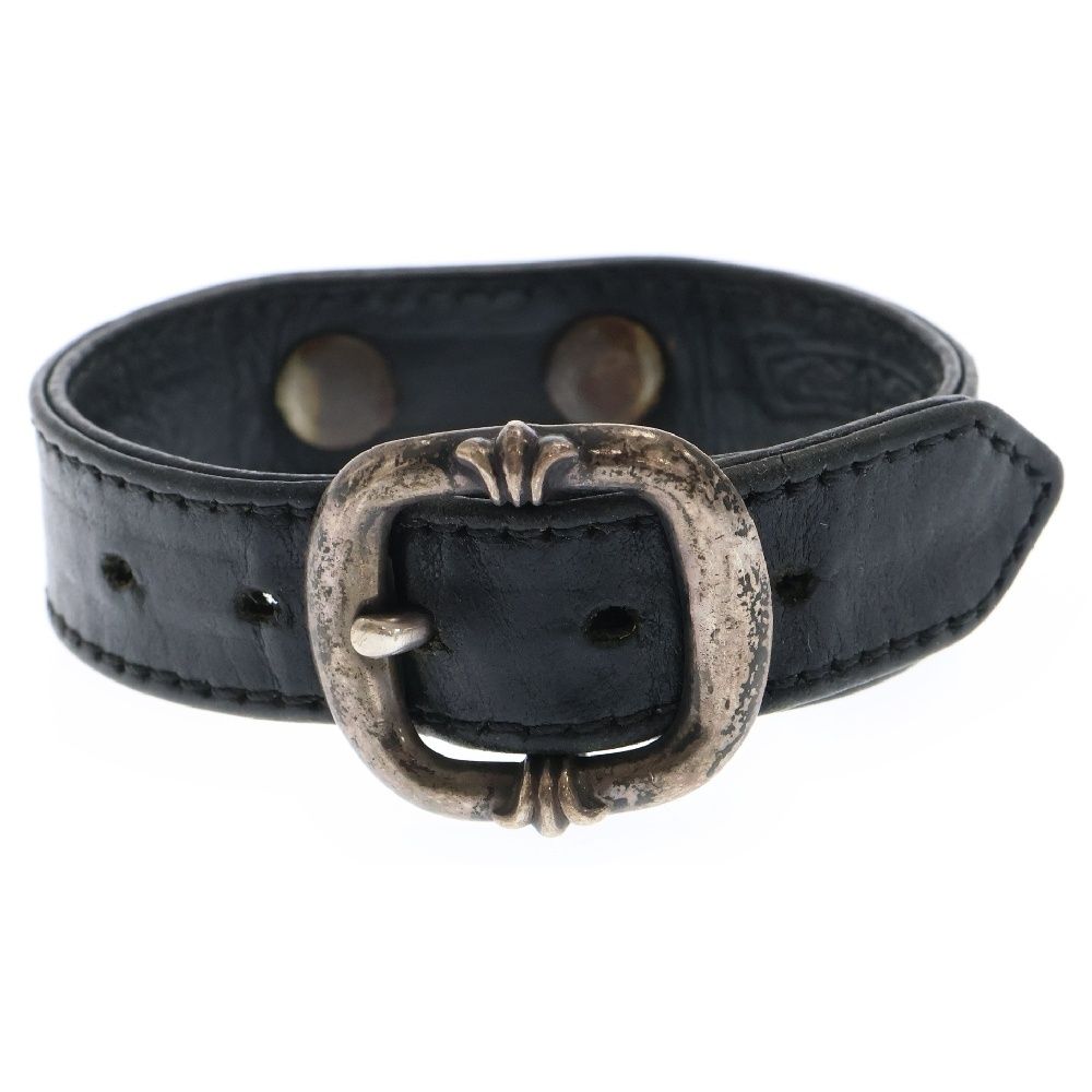 CHROME HEARTS クロムハーツ GUNSLINGER ガンスリンガータイニーCHクロス レザーブレスレット