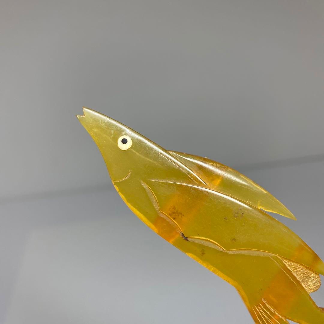 本白鼈甲 魚 帯留 9g ケース付 東さ6-0905 2F