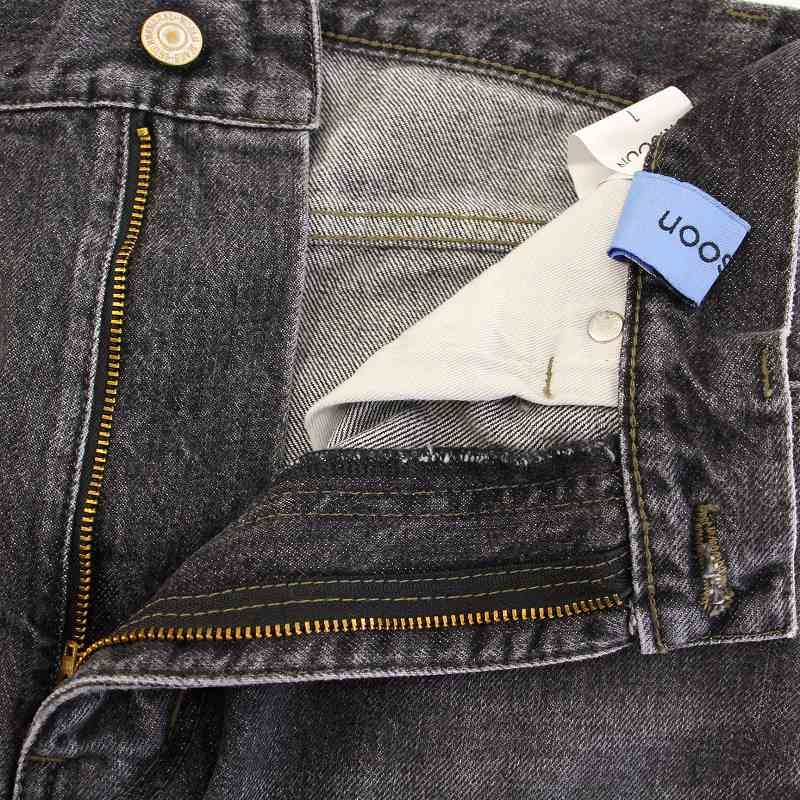 ok.soon original wide denim ブラック デニム original wide denim black | ok.soon