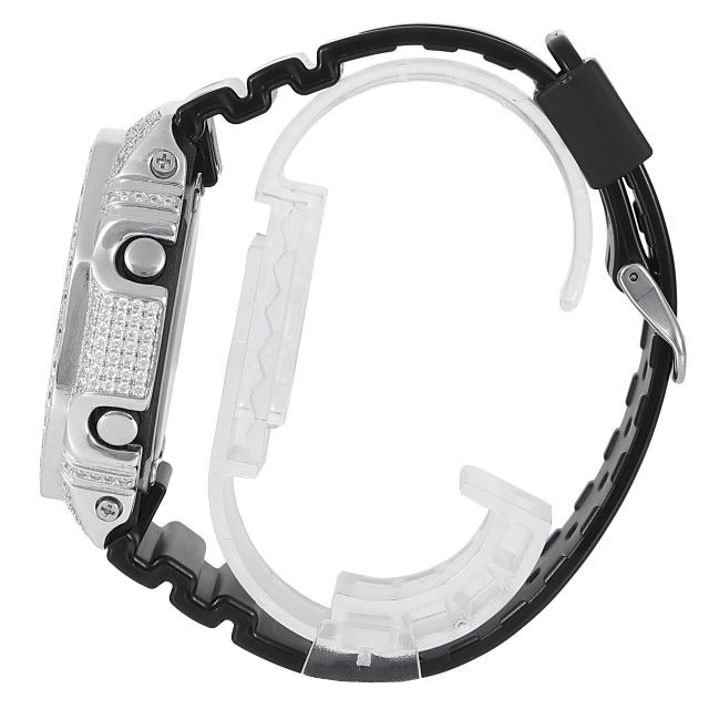 G-SHOCK カスタム GA2100 モアサナイト Moissanite .925Silver