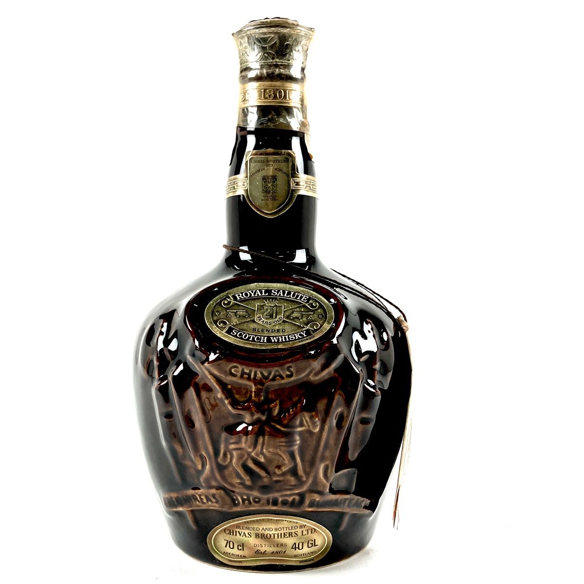 ロイヤルサルート（Royal Salute )　古酒  新品 陶器ボトル　緑スコッチウイスキー