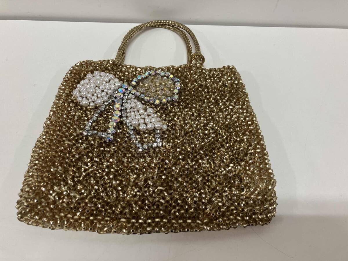 ANTEPRIMA アンテプリマ ゴールド リボン トートバッグ