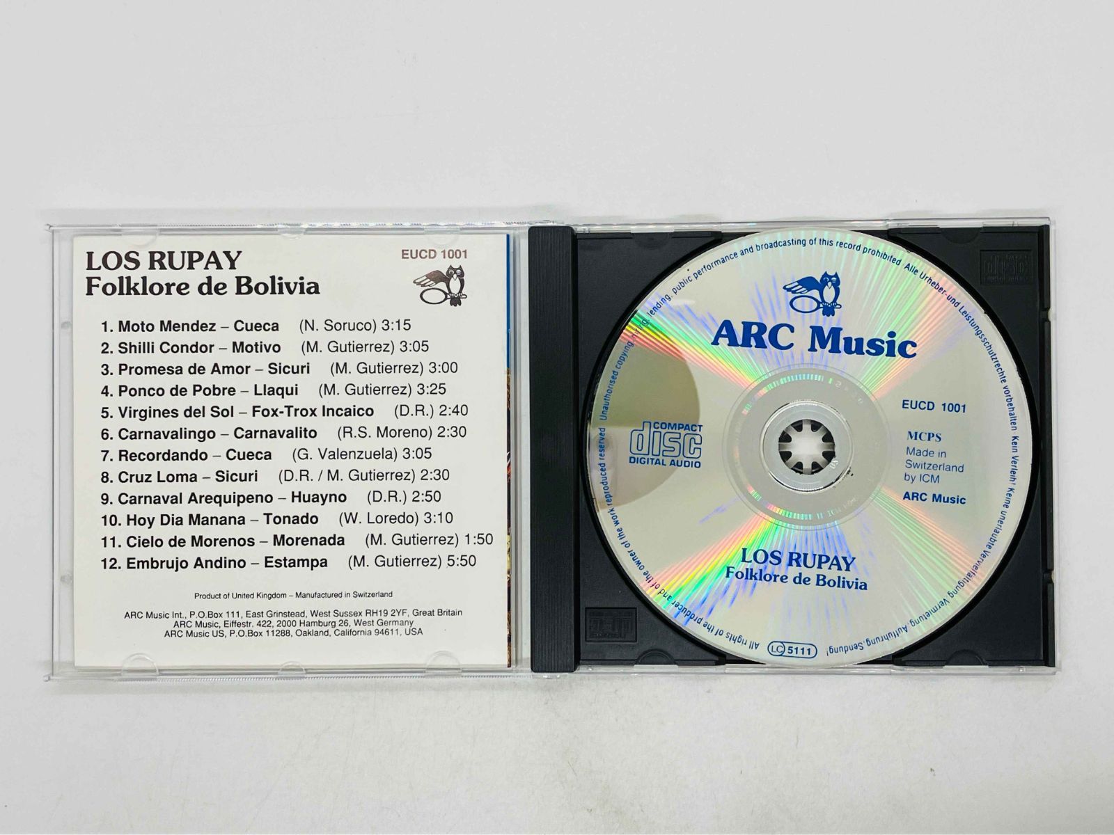 CD LOS RUPAY / Folklore de Bolivia / ロス・ルパイによる