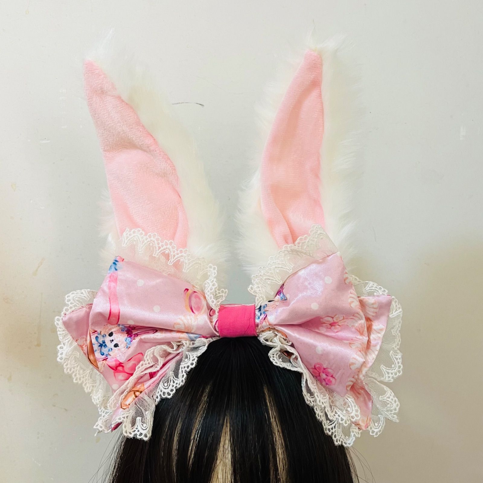 1点のみ！bunnypartyジャンパースカート➕カチューシャ ピンク - メルカリ 