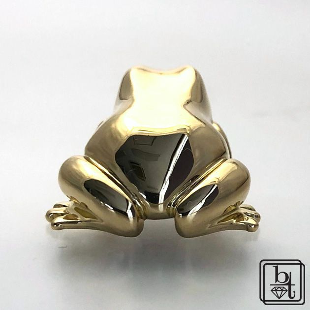 K18YG】 ダイア 蛙 かえる カエル フロッグ Frog 縁起物