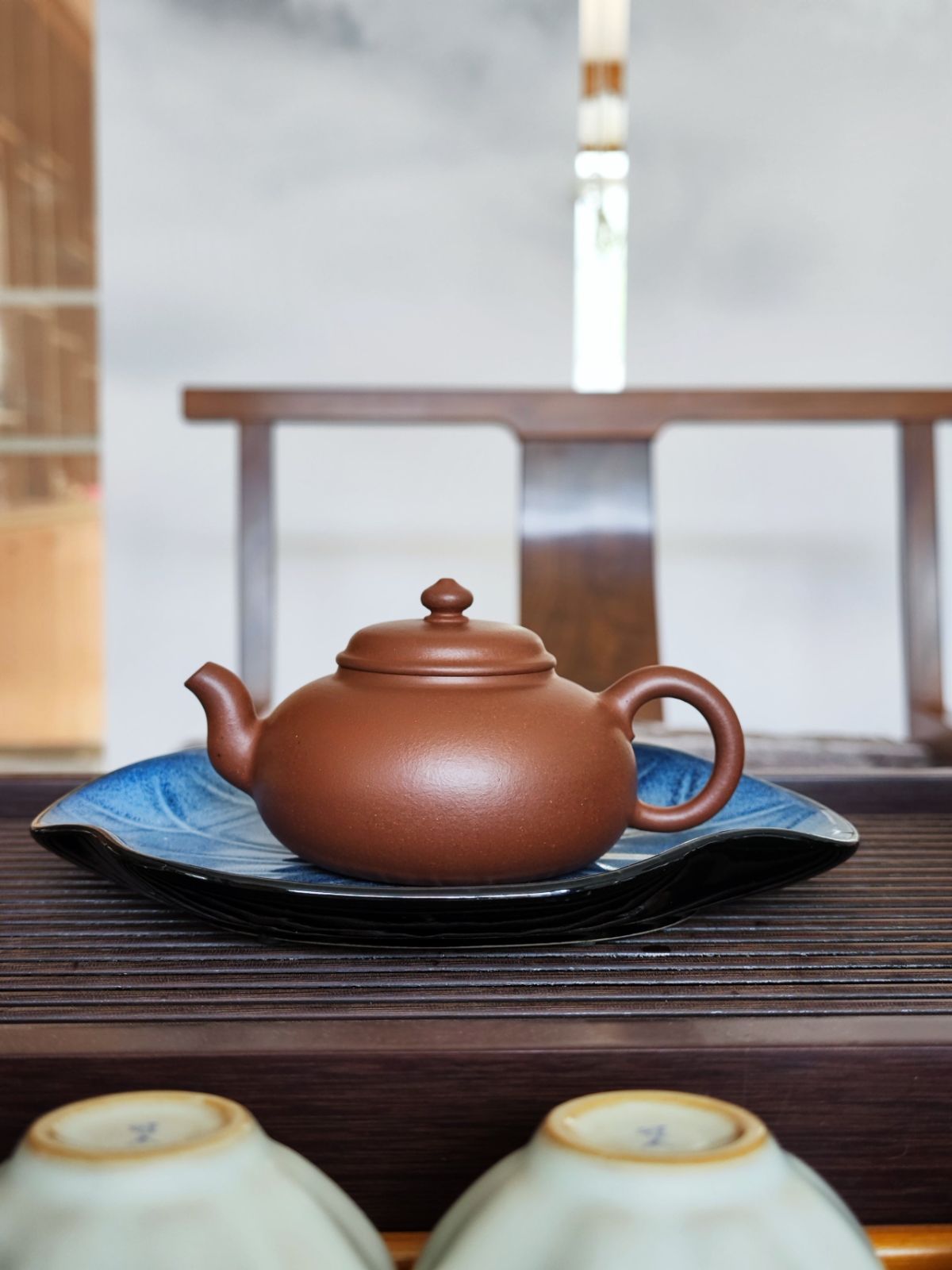 新品未使用】手作り 宜興紫砂 朱泥紫砂 茶道具 急須道具 急須 紫砂壺