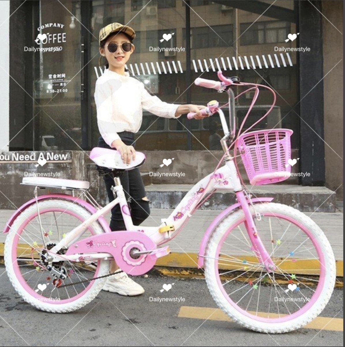 ピンク 自転車 本体 キッズ22インチ※引き取りは6500円（送料12000円