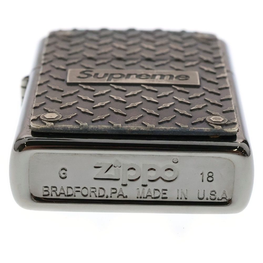 SUPREME (シュプリーム) 19SS Diamond Plate Zippo ダイヤモンド