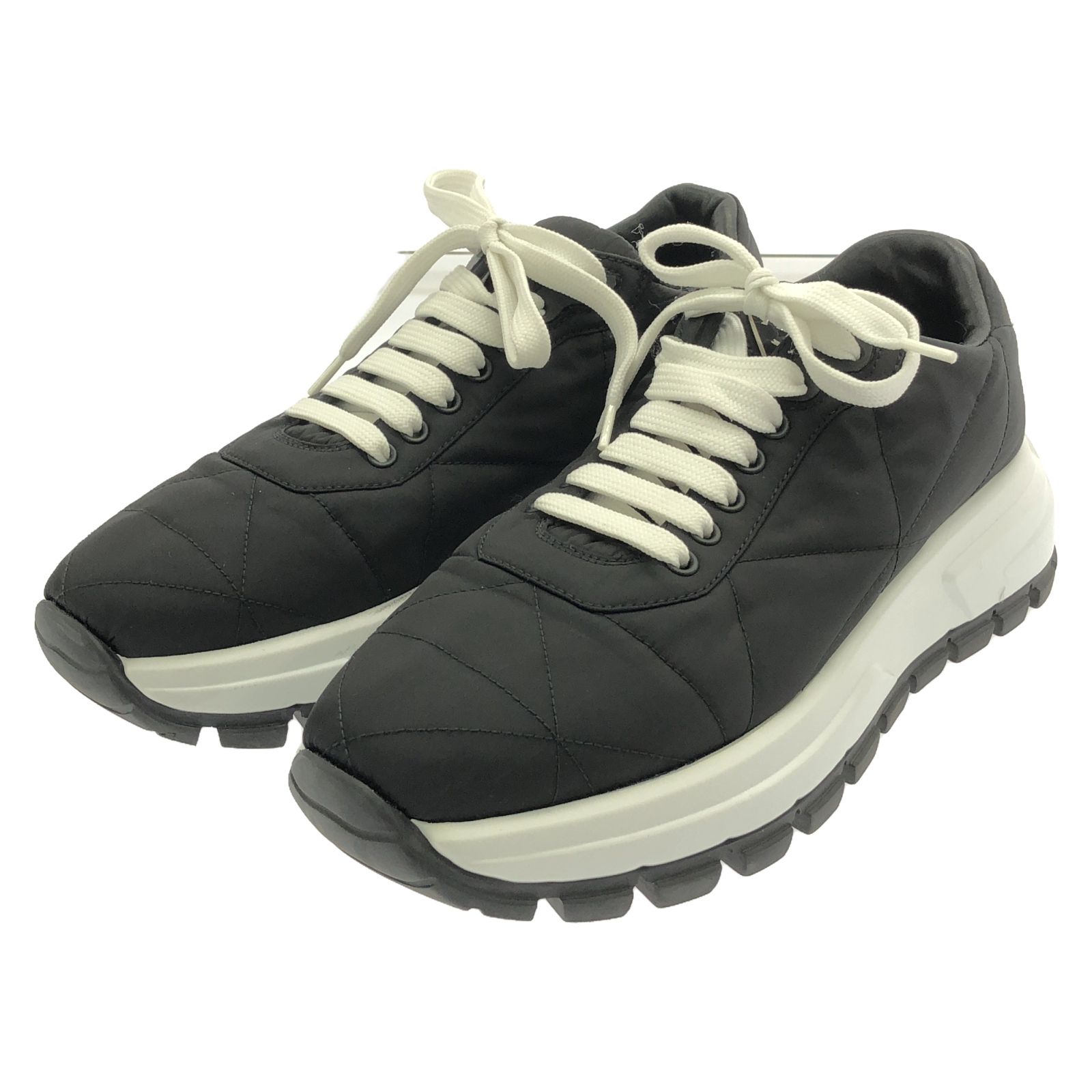 プラダ PRADA スニーカー ナイロンスニーカー ブラック ナイロン 