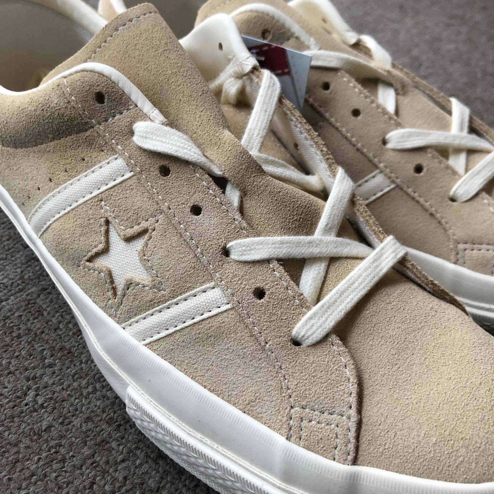 CONVERSE STAR&BARS SUEDE ベージュ / スター&バーズ - メルカリ