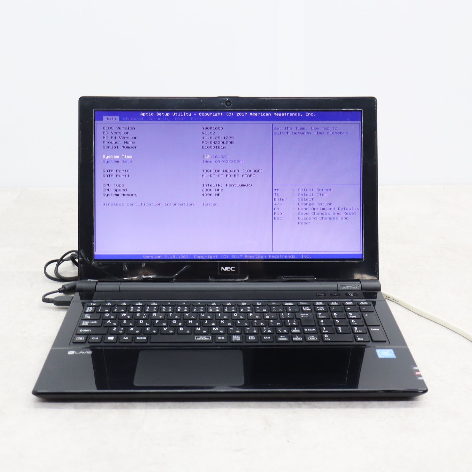 △BIOS起動OK HDD1TB メモリ4GB|15.6型 ノートパソコン △BIOS起動OK HDD1TB メモリ4GB|15.6型 ノートパソコン