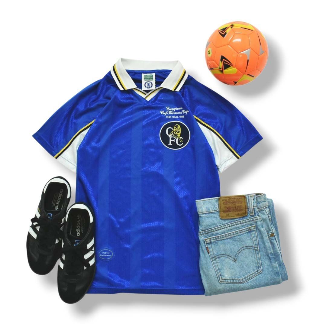 復刻】 チェルシー CHELSEA FC 1997－99 HOME 1st S／S