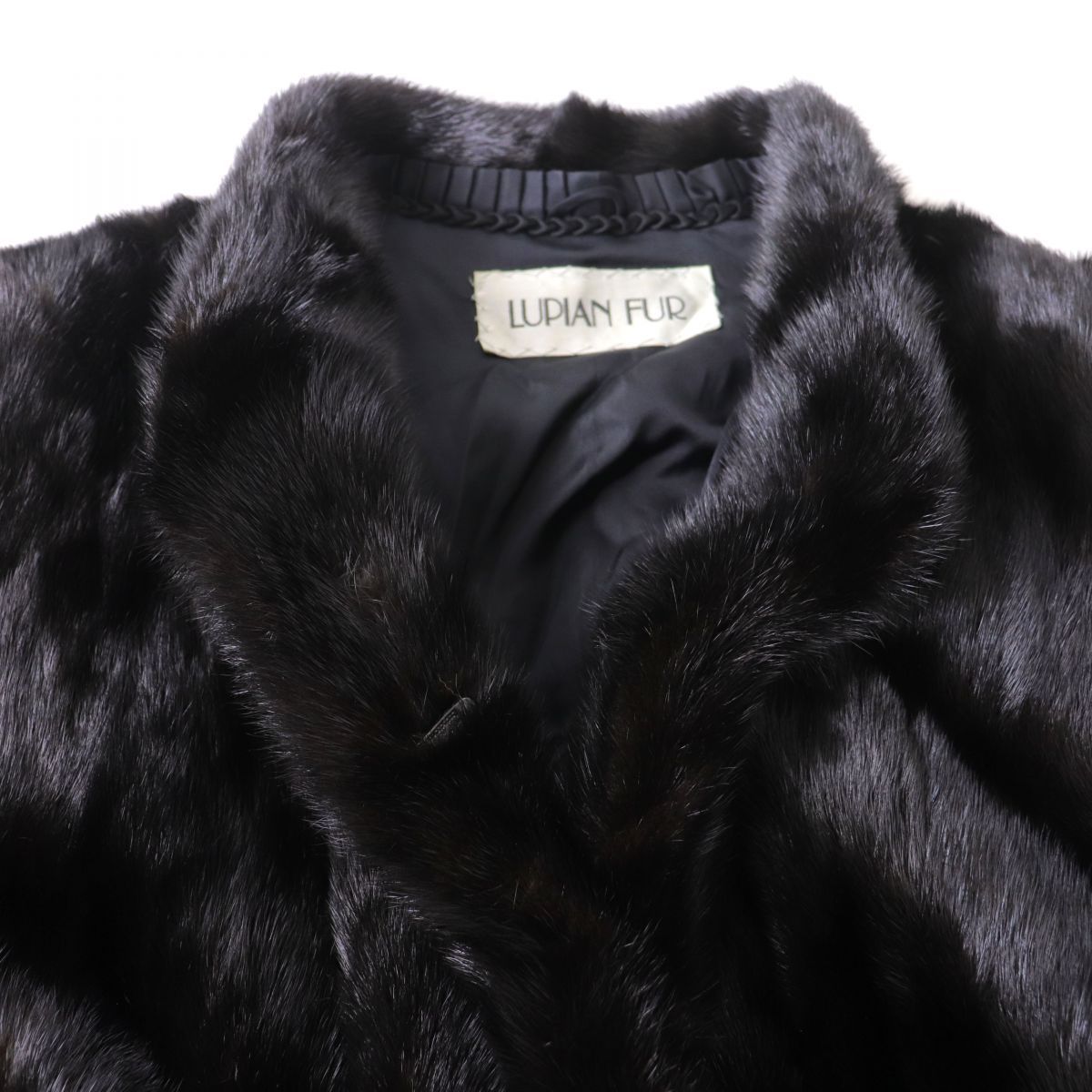 極美品☆LUPIAN FUR ルピアンファー MINK ミンク 逆毛 本毛皮コート