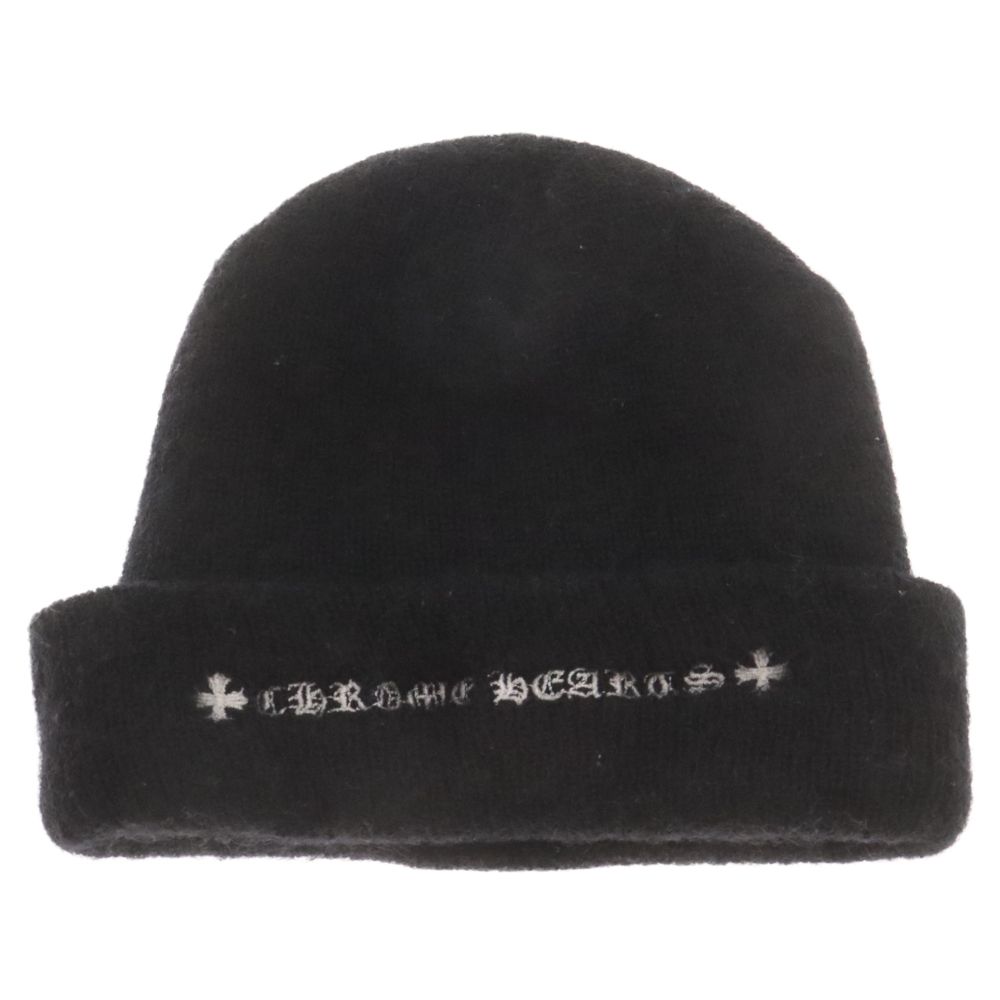 CHROME HEARTS (クロムハーツ) WOOL WATCH CAP ウールワッチキャップ CHプラス刺繍ビーニーニット帽子 ニットキャップ  ブラック - メルカリ