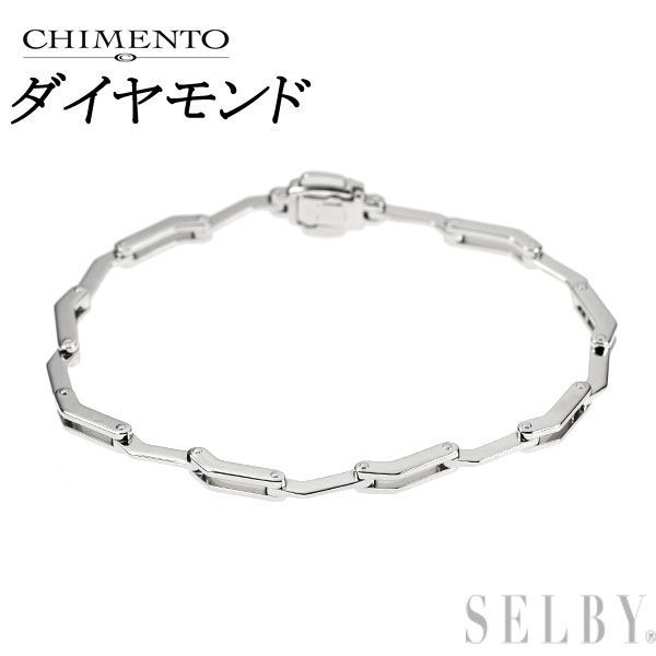 キメント K18WG ダイヤモンド ブレスレット - メルカリ