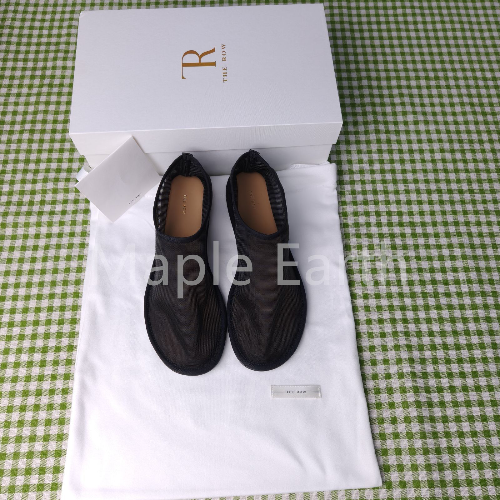 【美品】THE ROW Sock Flats メッシュ 37 美品】THE ROW Sock Flats メッシュ 37