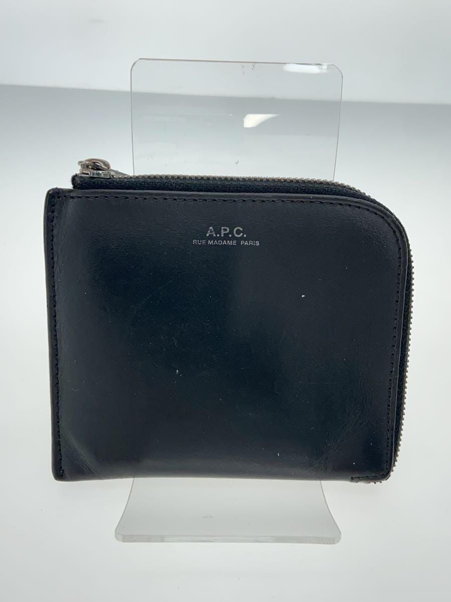 A.P.C. コインケース レザー ブラック メンズ コンパクトウォレット