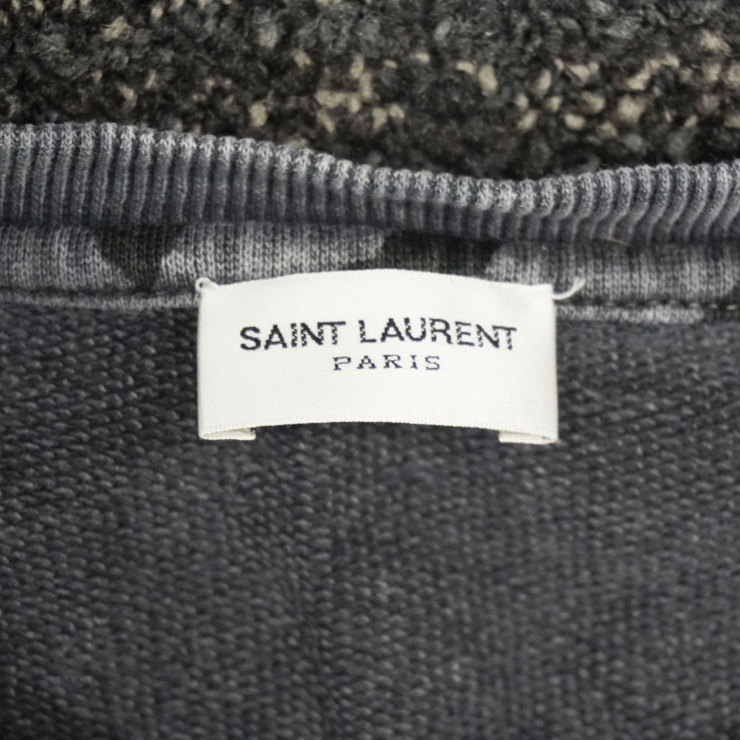 中古】 Saint Laurent サンローラン スウェット・トレーナー ゼブラ柄 スウェットシャツ グレー Sサイズ 921 - メルカリ