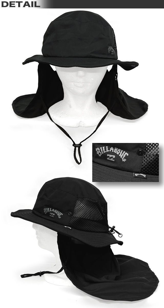 サーフハット メンズ ビラボン BILLABONG 紫外線対策グッズ サーフブランド 水陸両用 ビーチハット 日除けサンシェード フラップ 帽子 UVハット UPF50+ BE01A-917