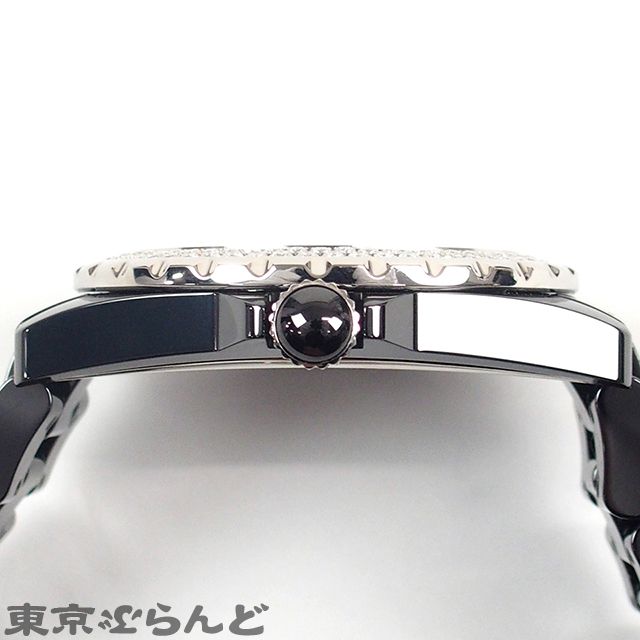 シャネル CHANEL J12 ダイヤベゼル 12PD H2014 ブラック